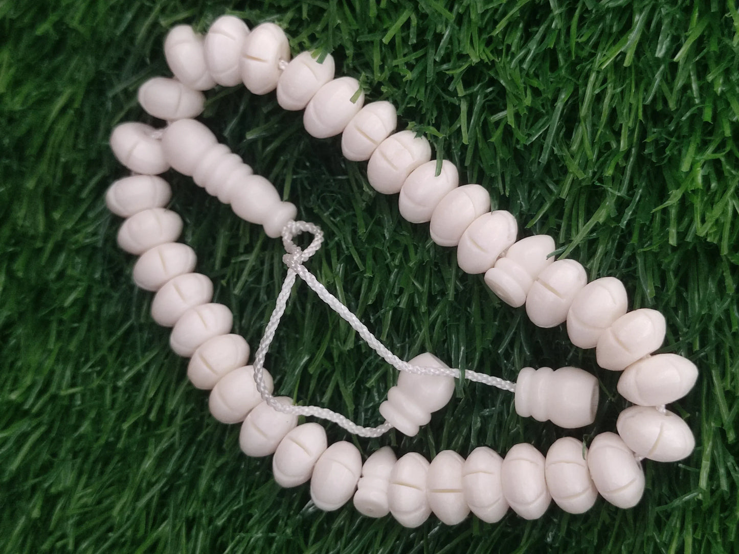 White Bead Natural Material Tasbih | 100 and 33 Beads