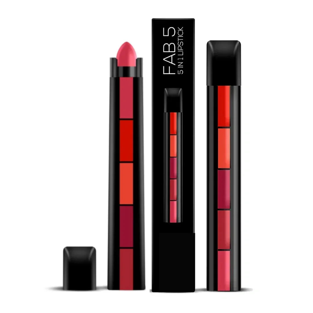 FawaQa | Matte Finish 5 in 1 Lipstick | Buy 1 Get 1 Free