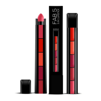 FawaQa | Matte Finish 5 in 1 Lipstick | Buy 1 Get 1 Free