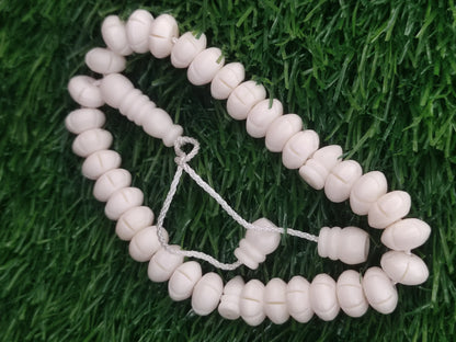 White Bead Natural Material Tasbih | 100 and 33 Beads