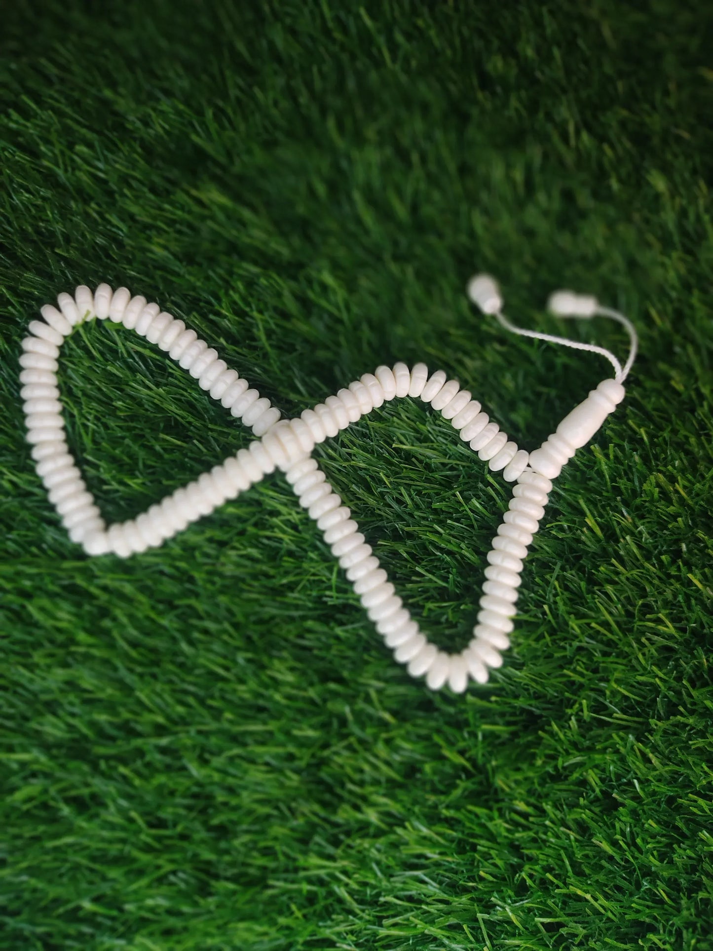 White Bead Natural Material Tasbih | 100 and 33 Beads