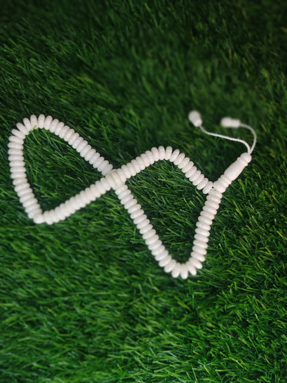 White Bead Natural Material Tasbih | 100 and 33 Beads
