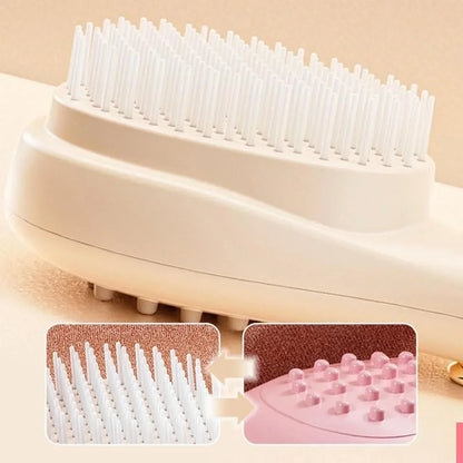 FawaQa | Retractable Magic Hair Brush with Self-Cleaning Bristles
