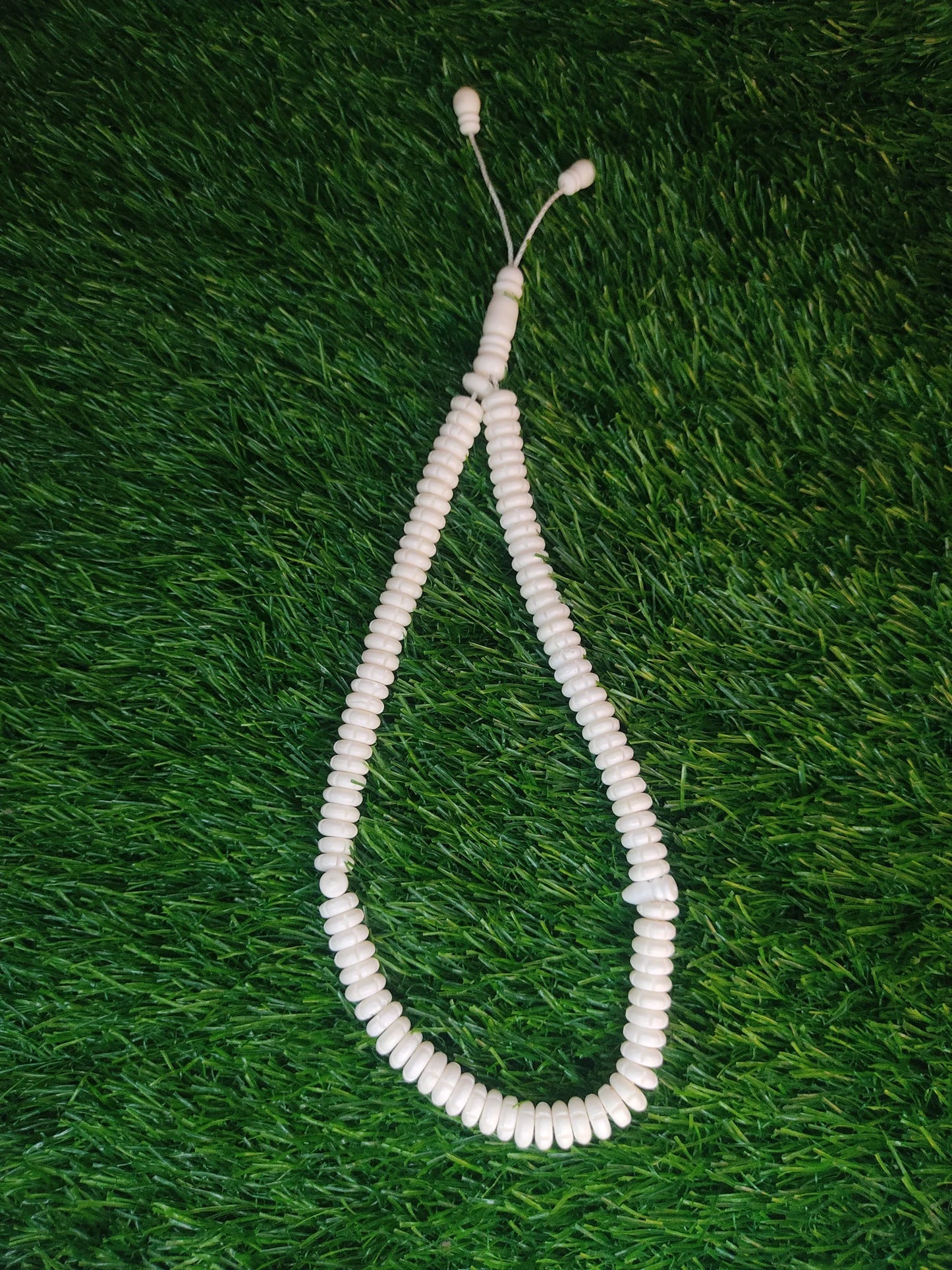 White Bead Natural Material Tasbih | 100 and 33 Beads