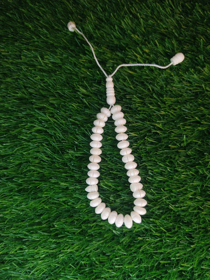 White Bead Natural Material Tasbih | 100 and 33 Beads