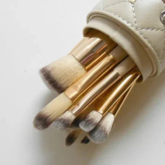 FawaQa Couture 12 Piece Brush Set - Branded Cosmetics - Studded Box