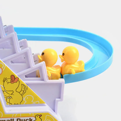FawaQa | Happy Duck Play Track - Sliding Toy with Music & LED Lights
