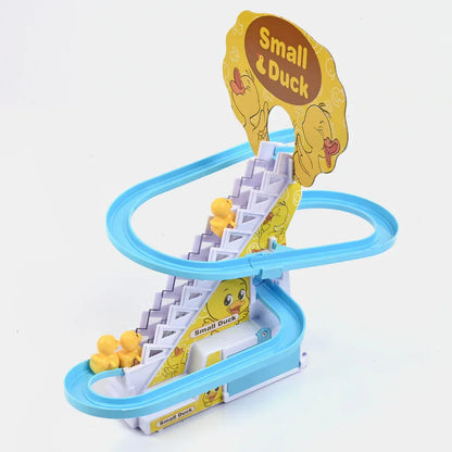 FawaQa | Happy Duck Play Track - Sliding Toy with Music & LED Lights