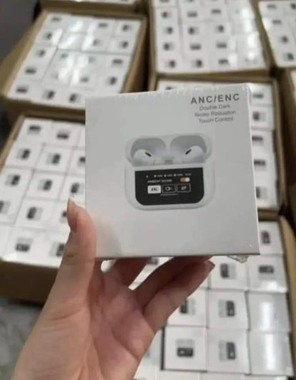 ANC/ENC A9 Airpods Touch Screen Wireless  Pro Earbuds