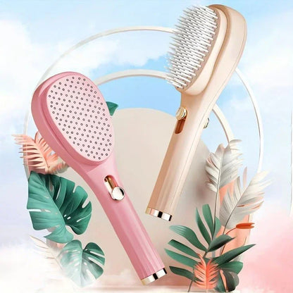 FawaQa | Retractable Magic Hair Brush with Self-Cleaning Bristles